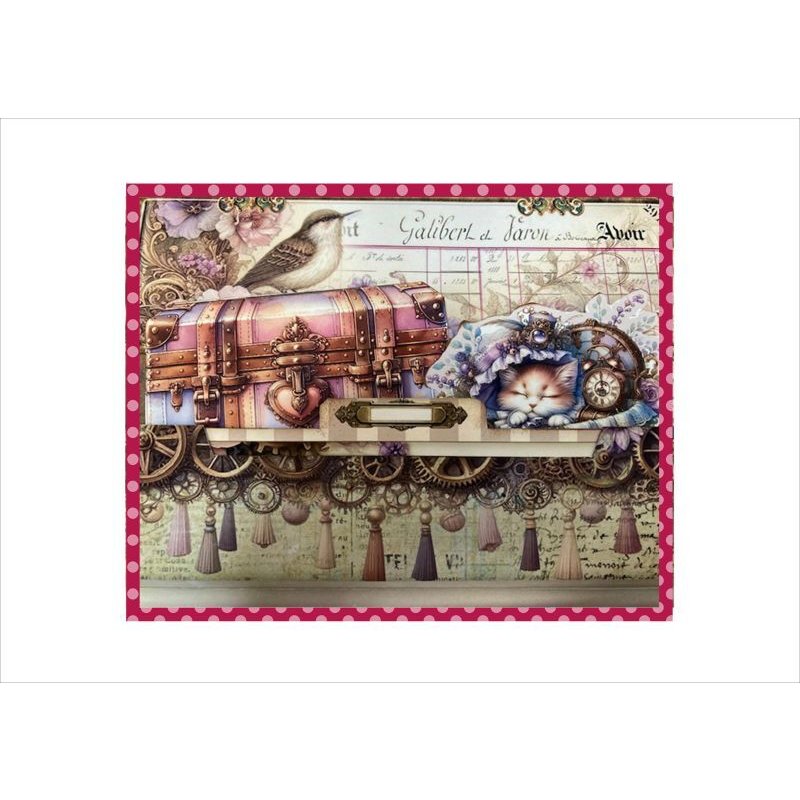 画像10: スチームパンク＊オシャレなバッグ式＊丸柄マジックテープ付き＊ジャンクジャーナル＊素材セット＊ オリジナル