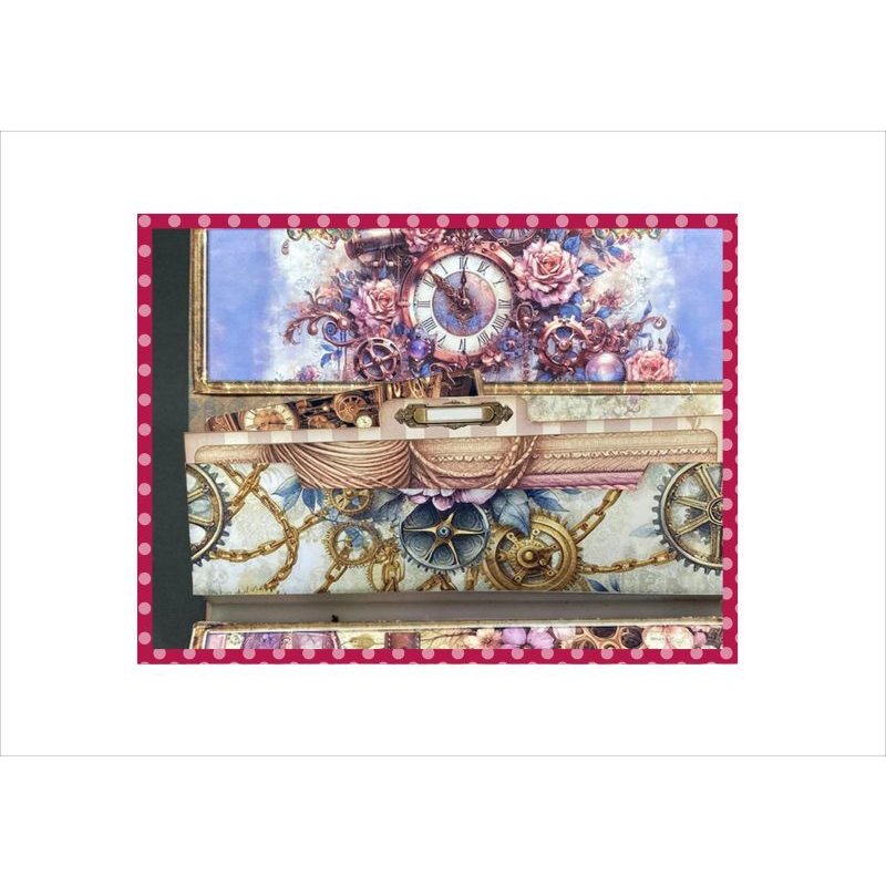 画像14: スチームパンク＊オシャレなバッグ式＊丸柄マジックテープ付き＊ジャンクジャーナル＊素材セット＊ オリジナル