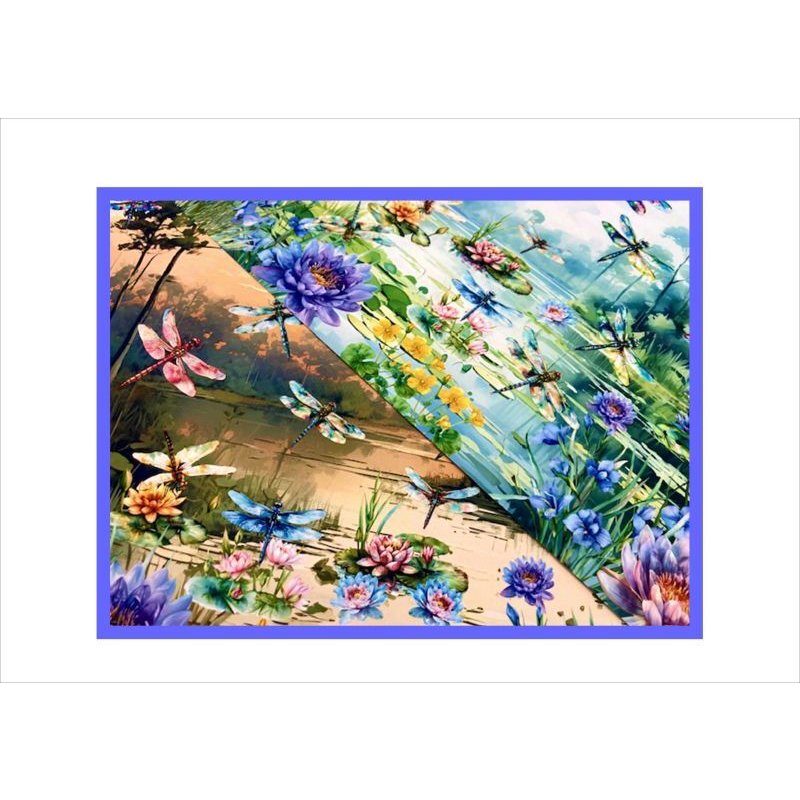 画像13: トンボの楽園＊コラージュペーパー＊柄違い4枚＊オリジナル