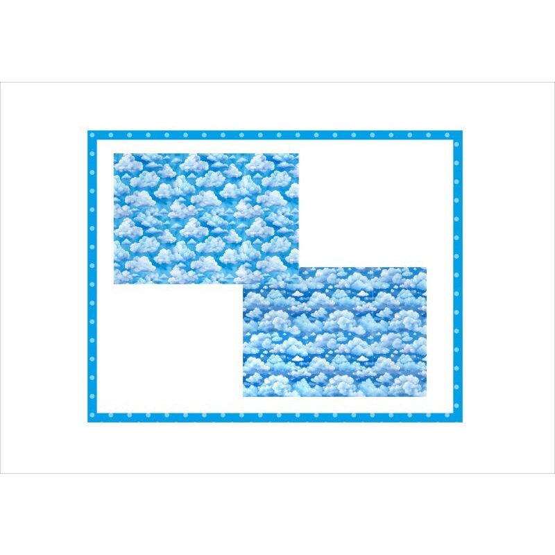 画像8: 青空と雲＊コラージュペーパー＊柄違い4枚＊オリジナル