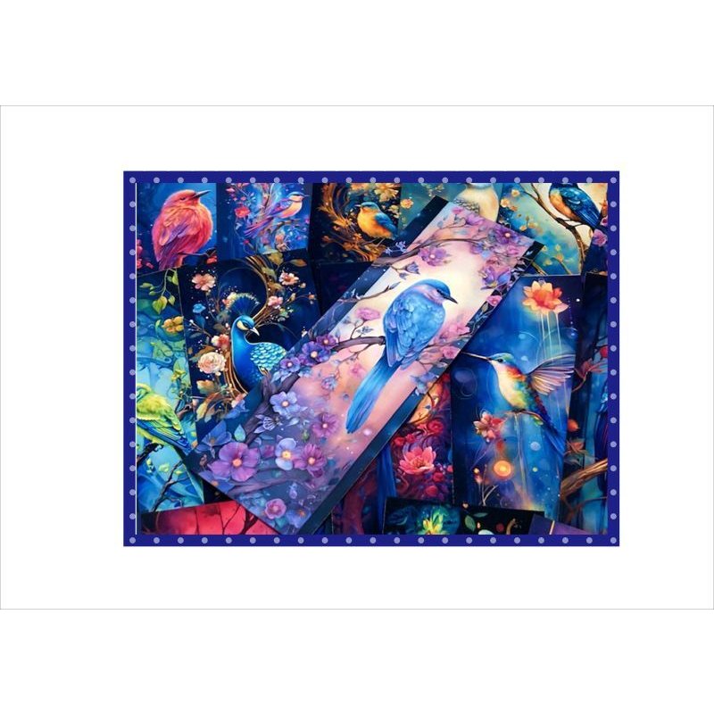 画像8: ファンタジーバード＊ブックマークやタグに♪＊アンティーク加工＊両面印刷＊柄違い22枚＊オリジナル