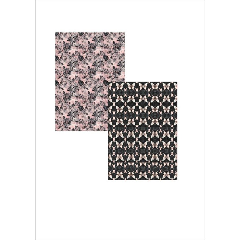 画像8: ゴシック＊コラージュペーパー＊柄違い4枚＊オリジナル