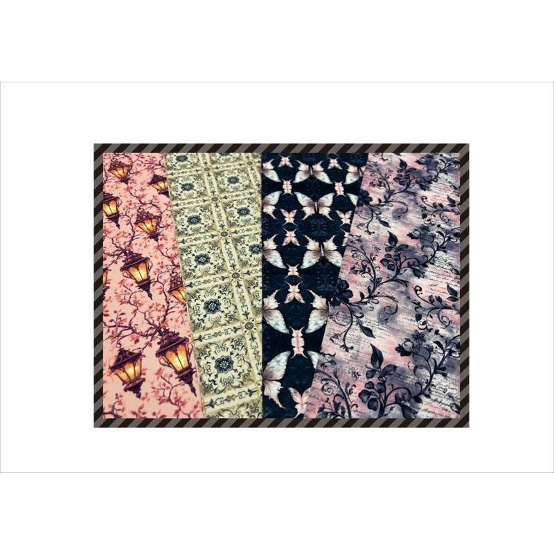 画像10: ゴシック＊コラージュペーパー＊柄違い4枚＊オリジナル