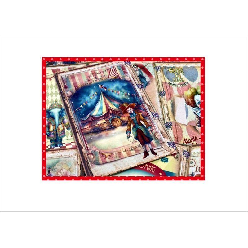 画像8: サーカス＊カードいろいろセット＊42点☆グラシン封筒入り♪素材セット＊ オリジナル