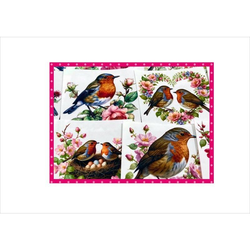 画像11: カットシール＊鳥と花＊36枚＊オリジナル