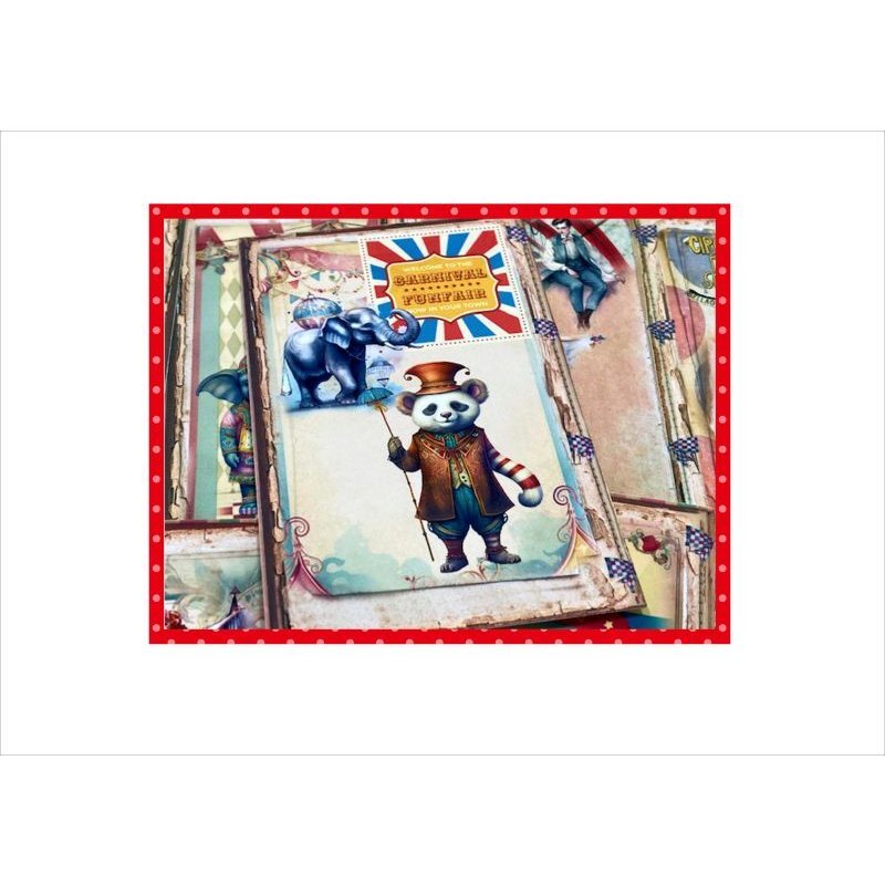 画像4: サーカス＊カードいろいろセット＊42点☆グラシン封筒入り♪素材セット＊ オリジナル