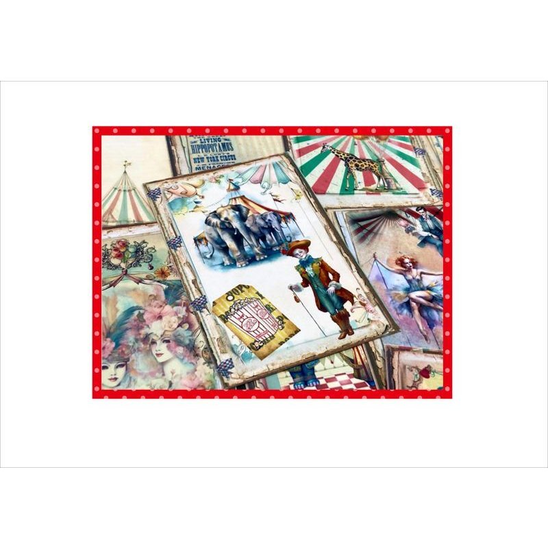 画像5: サーカス＊カードいろいろセット＊42点☆グラシン封筒入り♪素材セット＊ オリジナル