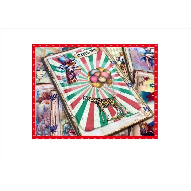 画像6: サーカス＊カードいろいろセット＊42点☆グラシン封筒入り♪素材セット＊ オリジナル