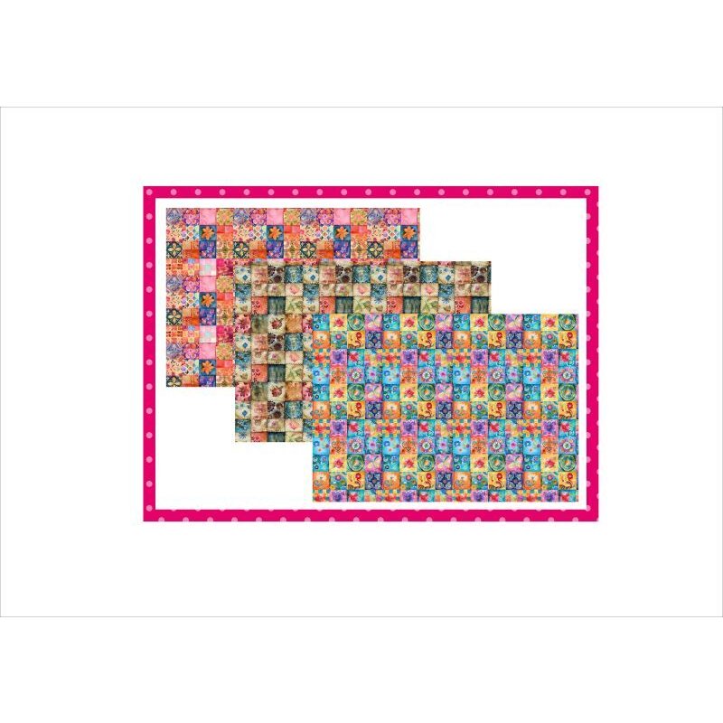 画像13: パッチワーク・カラフル＊コラージュペーパー＊柄違い5枚＊オリジナル