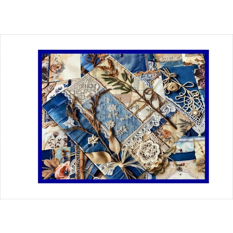 画像4: 3D＊デニムレース＊ペーパーセット＊柄違い28枚＊オリジナル