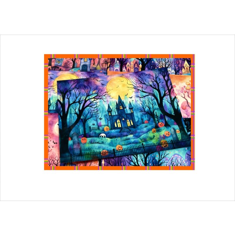 画像9: メモ＊ハロウィン＊ペーパーセット＊両面印刷＊16枚＊オリジナル