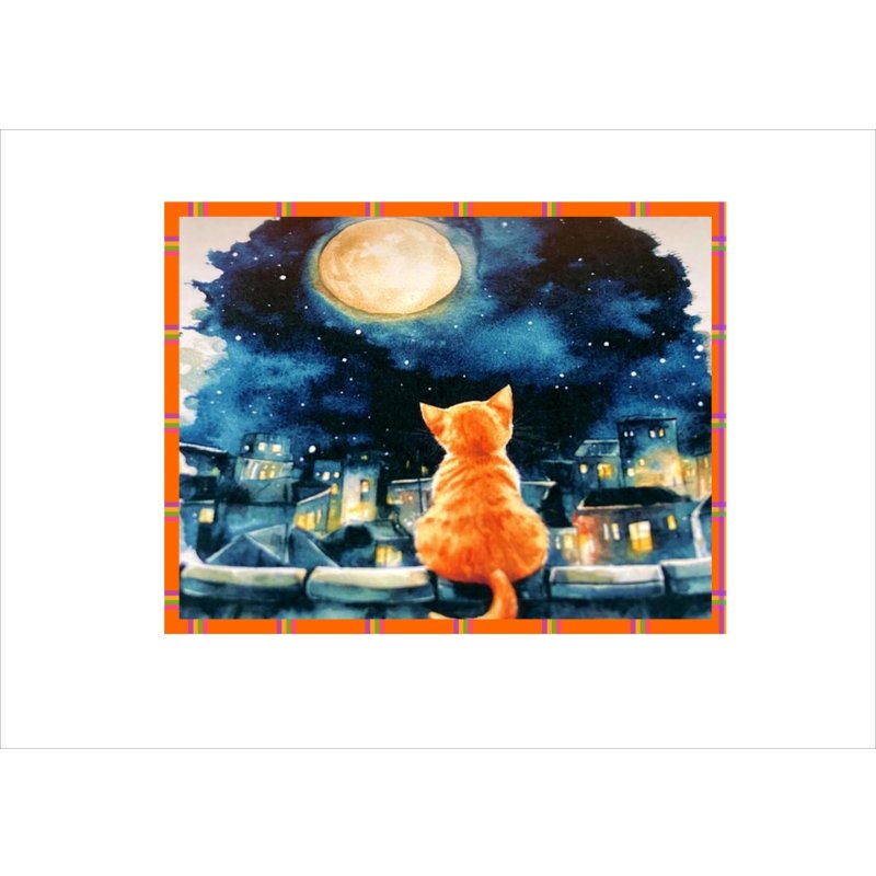 画像5: カットシール＊お月様とネコ＊24枚＊オリジナル