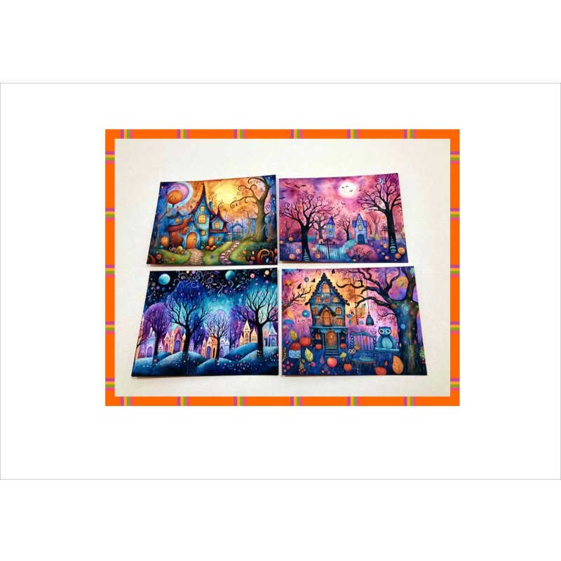 画像13: メモ＊ハロウィン＊ペーパーセット＊両面印刷＊16枚＊オリジナル