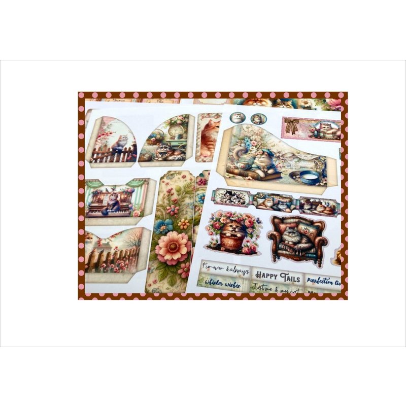 画像13: 素材セット＊おばあちゃんちのネコ＊ジャンクジャーナル＊ オリジナル