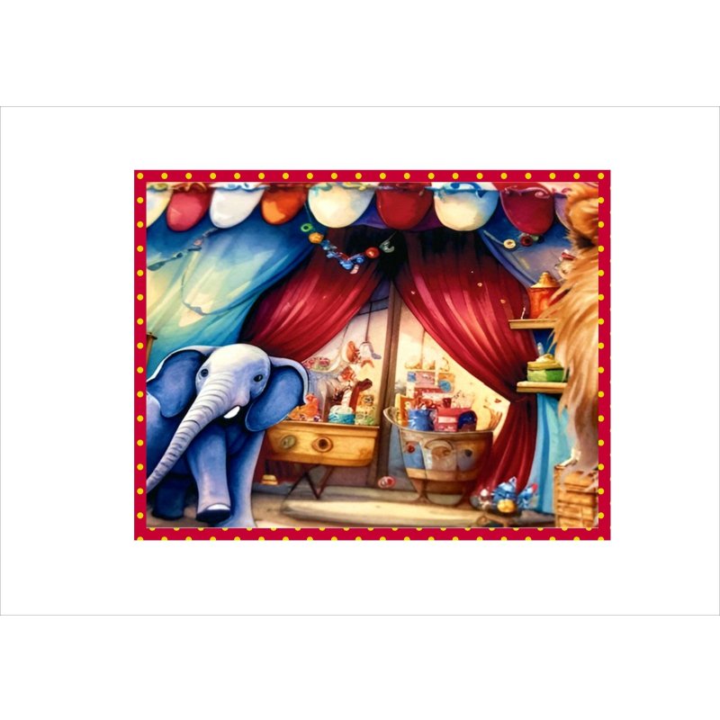 画像10: サーカス＊ピエロ＊コラージュペーパー＊柄違い6枚＊オリジナル