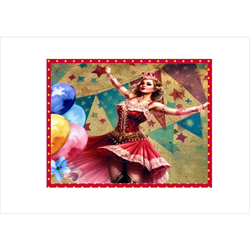 画像17: サーカス＊ピエロ＊コラージュペーパー＊柄違い6枚＊オリジナル