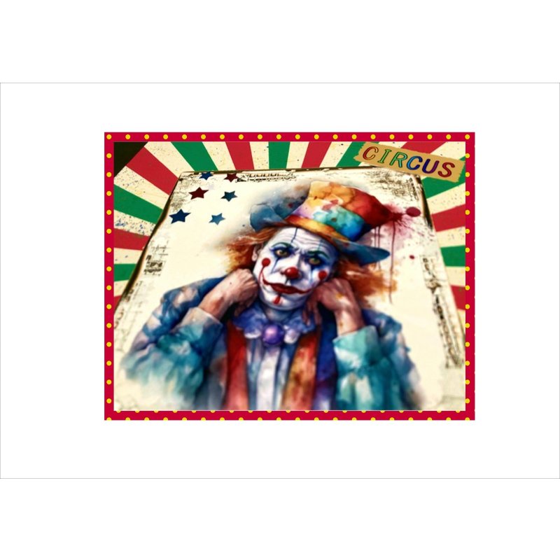 画像5: サーカス＊ピエロ＊コラージュペーパー＊柄違い6枚＊オリジナル