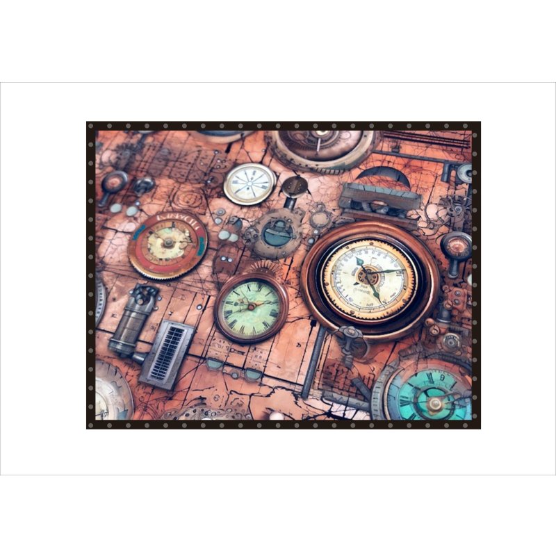 画像9: スチームパンク＊グランジ＊コラージュペーパー＊柄違い5枚＊オリジナル