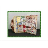 初めてさんにもお勧め☆サンタクロース＊クリスマス＊丸型マジックテープ付き＊自分で作るジャンクジャーナル＊作り方付き♪素材セット＊ オリジナル