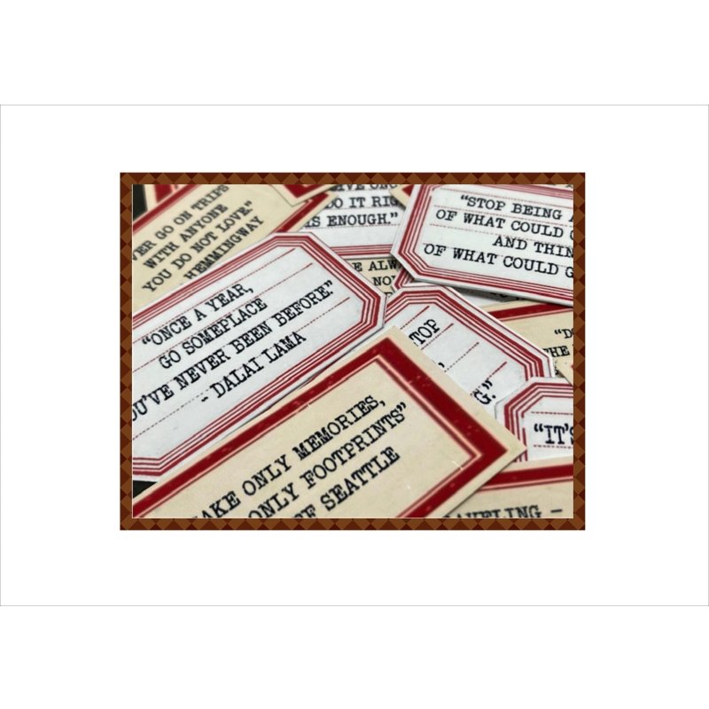 画像4: トラベル＊旅行＊ラベル＊45枚＊クラフト封筒入り＊ペーパーセット＊オリジナル