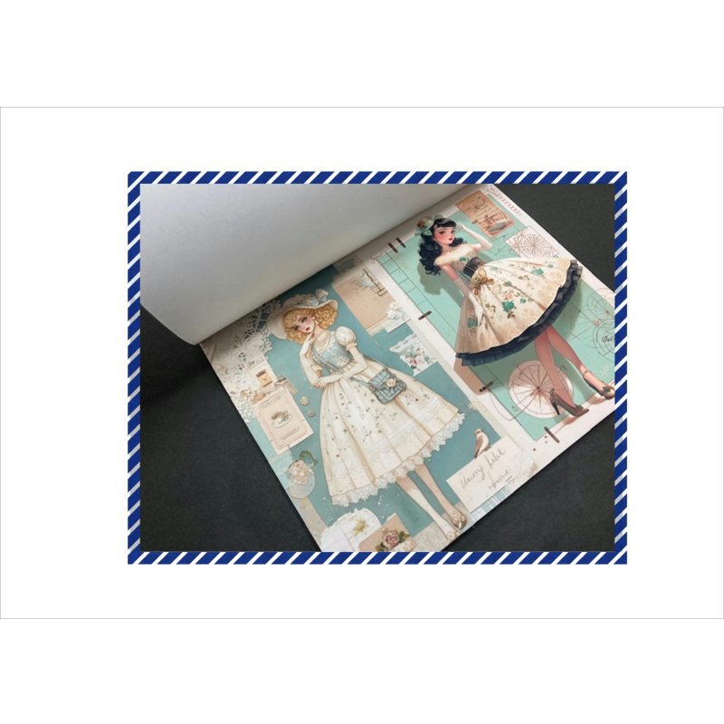 画像4: ティーパーティ＊ペーパーセット＊コラージュペーパー＊柄違い26枚＊オリジナル