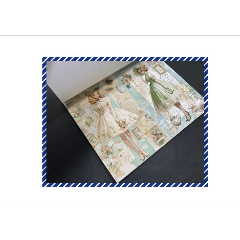 画像9: ティーパーティ＊ペーパーセット＊コラージュペーパー＊柄違い26枚＊オリジナル