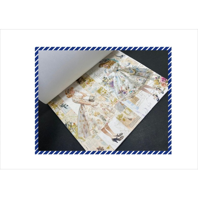 画像8: ティーパーティ＊ペーパーセット＊コラージュペーパー＊柄違い26枚＊オリジナル