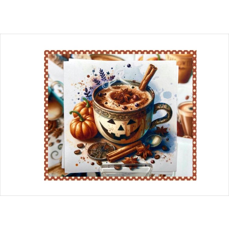 画像4: カットシール＊おばけカプチーノ＊24枚＊オリジナル