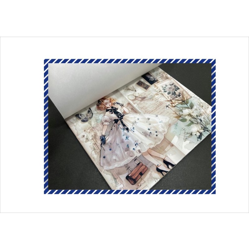 画像10: ティーパーティ＊ペーパーセット＊コラージュペーパー＊柄違い26枚＊オリジナル