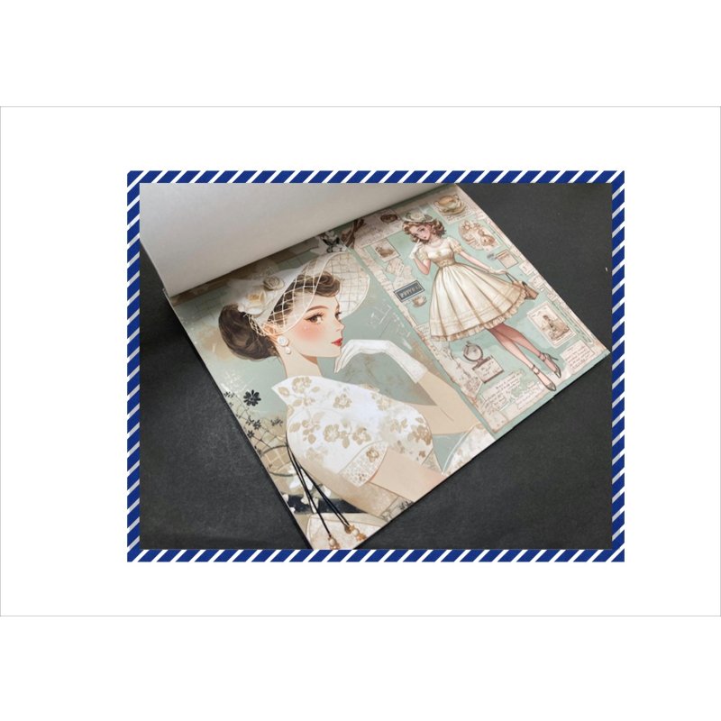 画像3: ティーパーティ＊ペーパーセット＊コラージュペーパー＊柄違い26枚＊オリジナル