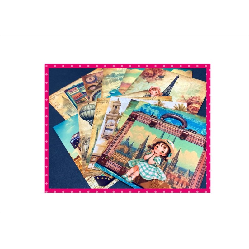 画像10: 旅行の思い出＊カードメモ＊両面印刷＊12枚＊オリジナル