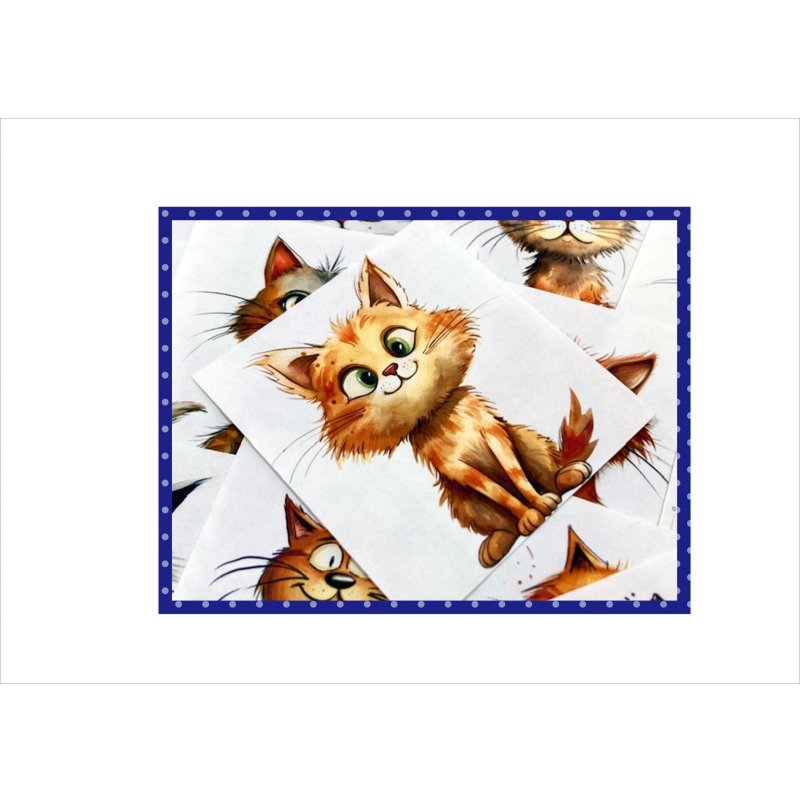 画像4: カットシール＊いたずらニャンコの仲間たち＊柄違い68枚＊オリジナル