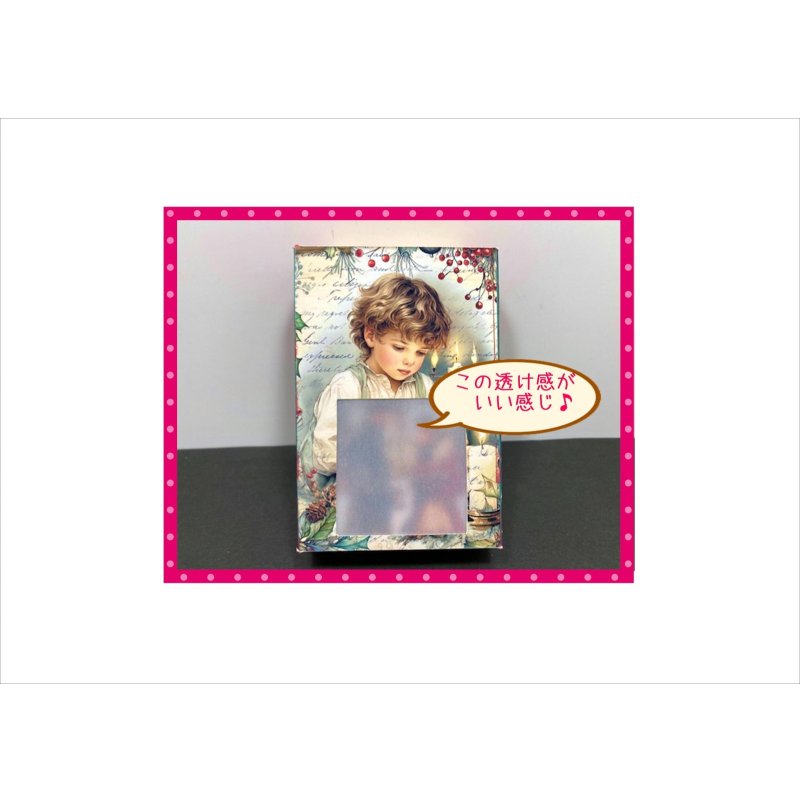 画像3: トレペ窓付きBOX入り＊ヴィクトリア風＊カードいろいろ72枚セット＊素材セット＊ オリジナル