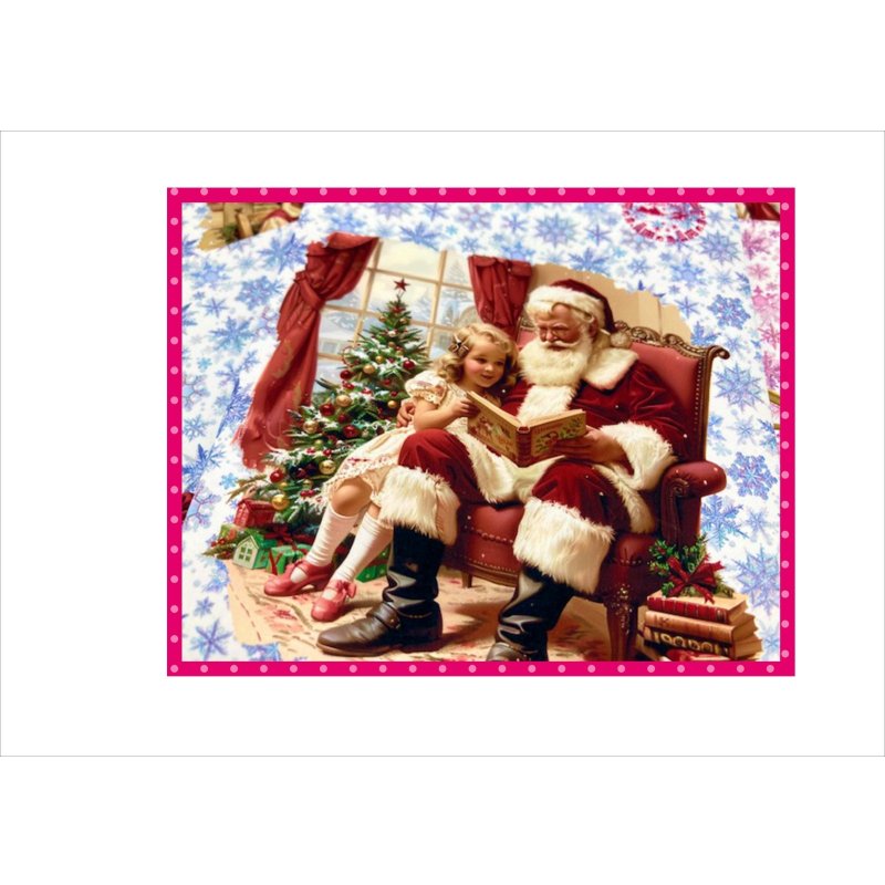 画像6: ミニ平袋セット＊サンタさんと女の子＊クリスマス＊柄違い8枚＊ペーパー＊オリジナル