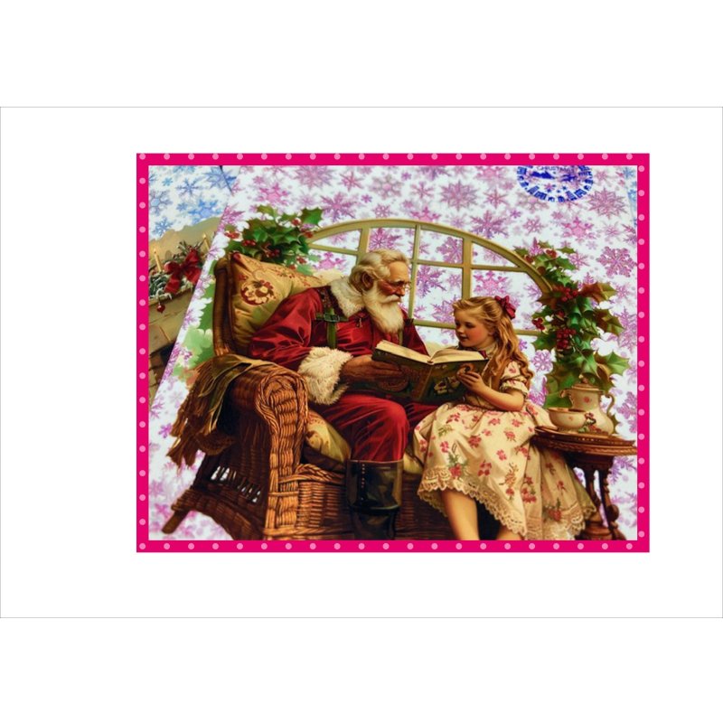 画像5: ミニ平袋セット＊サンタさんと女の子＊クリスマス＊柄違い8枚＊ペーパー＊オリジナル