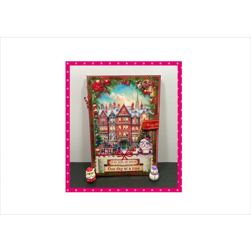 画像4: アドベントカレンダー＊クリスマス＊ジャンクジャーナル＊丸型マジックテープ付き＊素材セット＊ オリジナル