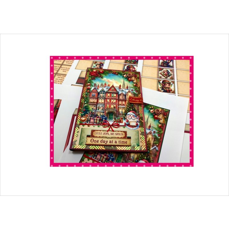 画像10: アドベントカレンダー＊クリスマス＊ジャンクジャーナル＊丸型マジックテープ付き＊素材セット＊ オリジナル