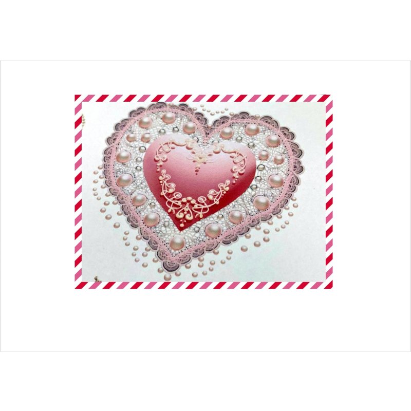 画像6: ハート型ドイリー*刺繍*コラージュペーパー*3種×2枚*オリジナル