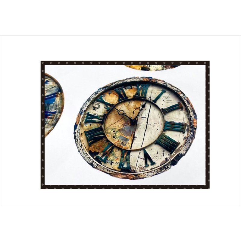 画像7: おしゃれ時計*コラージュペーパー*柄違い4枚*オリジナル
