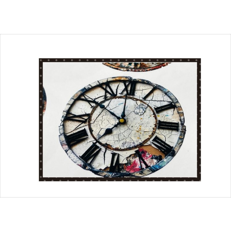 画像5: おしゃれ時計*コラージュペーパー*柄違い4枚*オリジナル