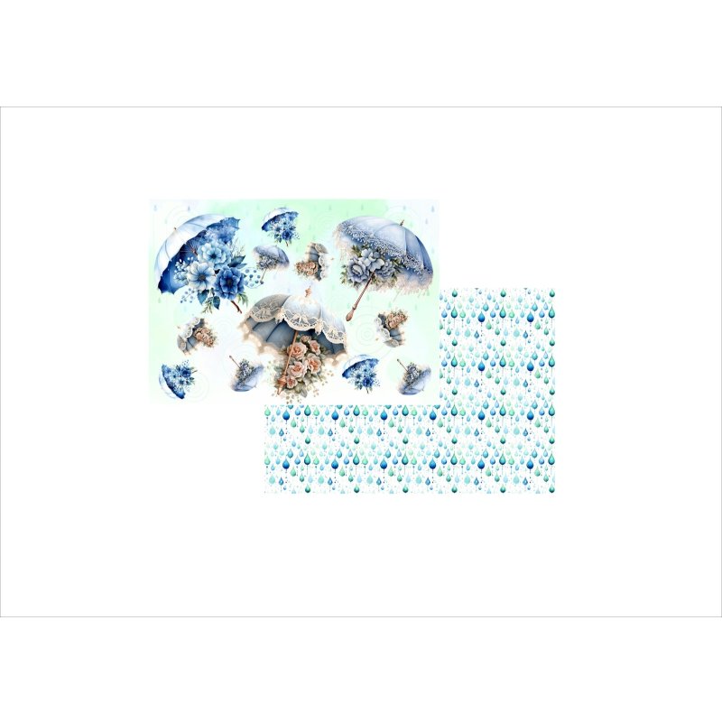 画像9: フラワーアンブレラ＊お花の傘＊コラージュペーパー＊両面印刷＊柄違い5枚＊オリジナル