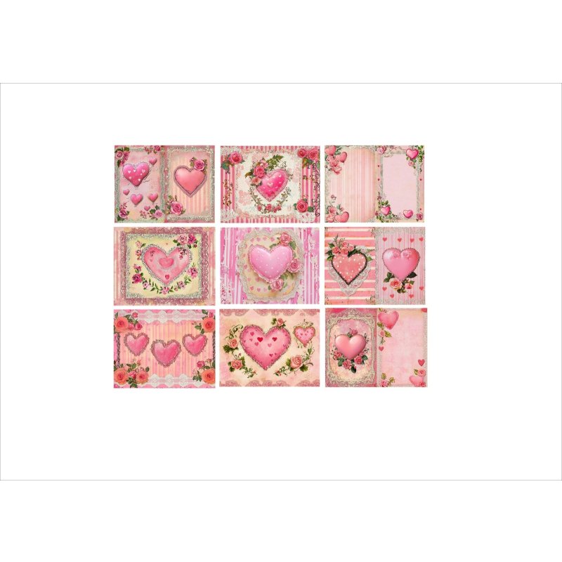 画像7: 全部柄が違う♪ハートのメモ帳＊40枚＊オリジナル