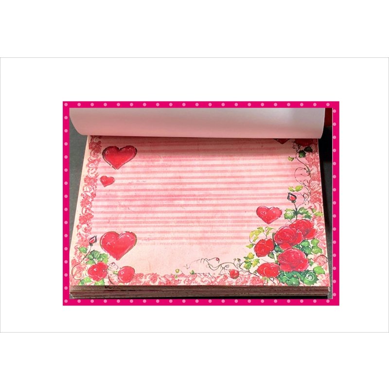 画像5: 全部柄が違う♪ハートのメモ帳＊40枚＊オリジナル