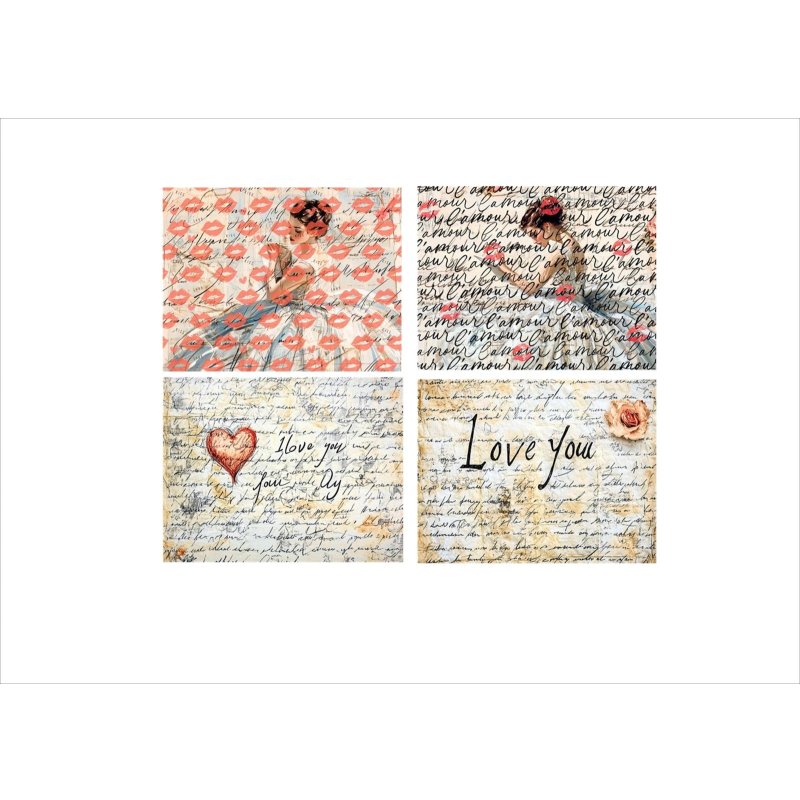 画像7: ラブレター＊LOVE＊メモ帳＊両面印刷＊32枚＊オリジナル