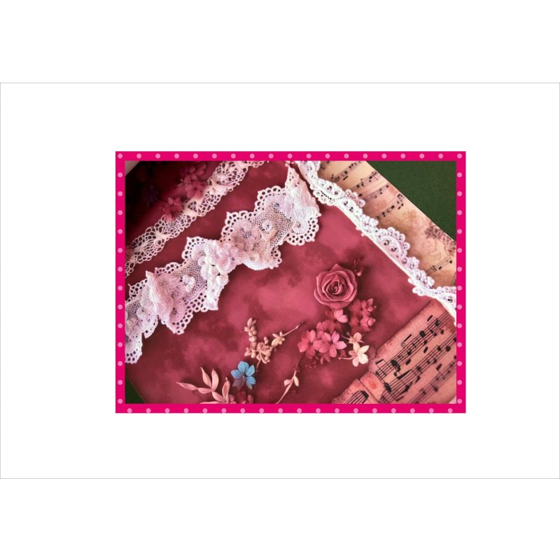 画像7: 豪華☆真珠とレースのペーパーセット＊コラージュペーパー＊柄違い52枚＊オリジナル