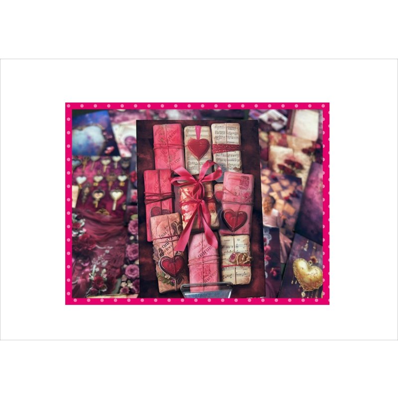 画像10: バーガンディハート＊BOX入り＊カード＊メモ＊柄違い＊50枚入り♪＊オリジナル