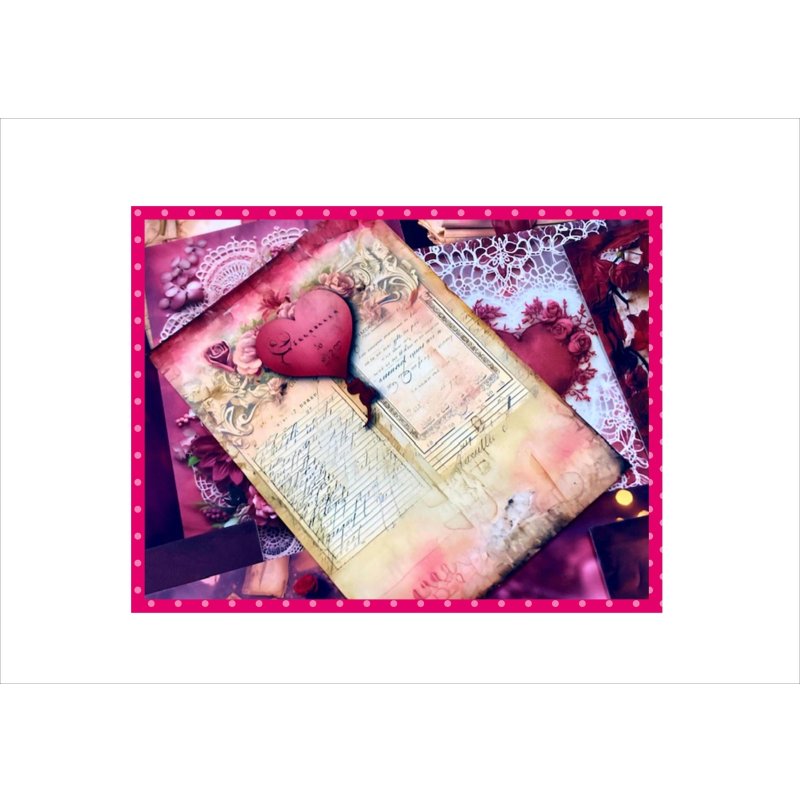 画像5: バーガンディハート＊BOX入り＊カード＊メモ＊柄違い＊50枚入り♪＊オリジナル