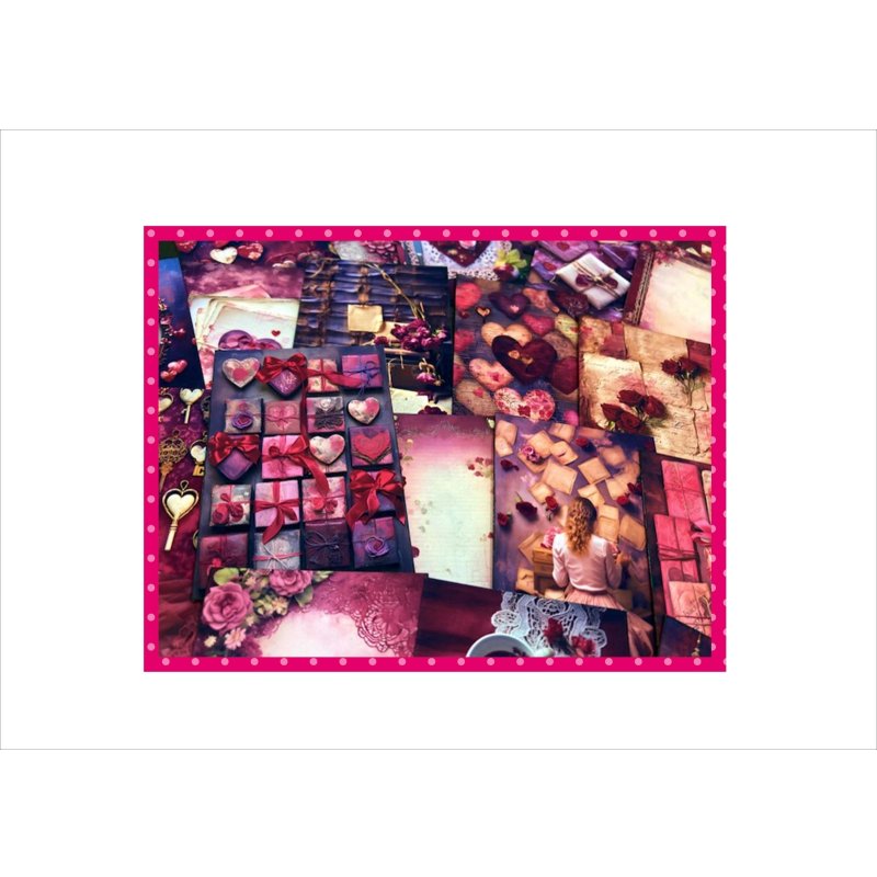 画像18: バーガンディハート＊BOX入り＊カード＊メモ＊柄違い＊50枚入り♪＊オリジナル