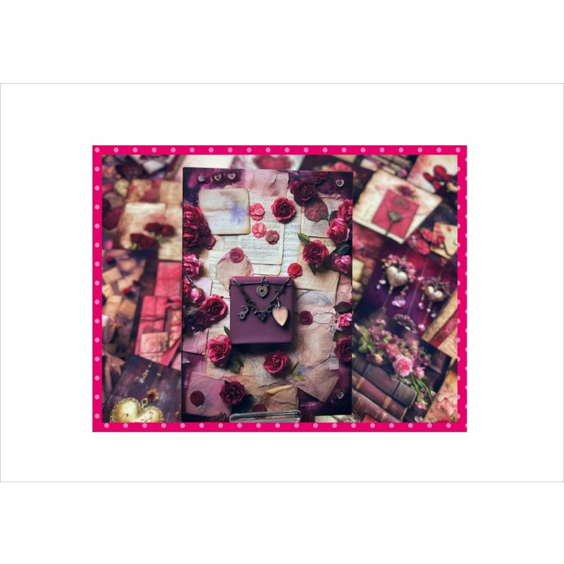 画像13: バーガンディハート＊BOX入り＊カード＊メモ＊柄違い＊50枚入り♪＊オリジナル