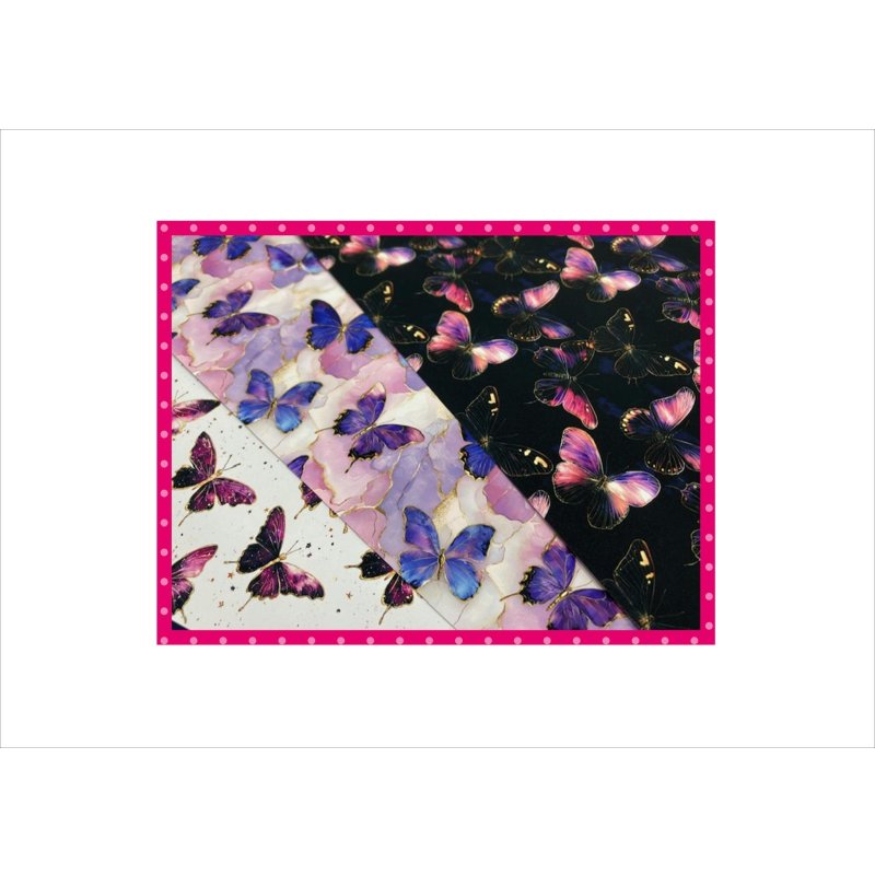 画像3: エレガントバタフライ＊コラージュペーパー＊柄違い5枚＊オリジナル